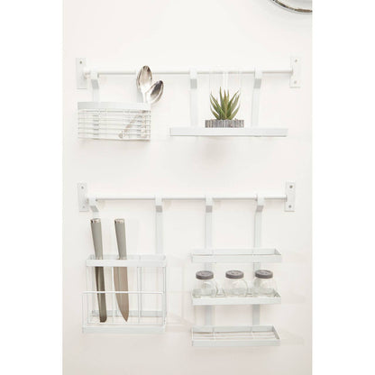 Sorello White Hanging Shelf Storage Rack