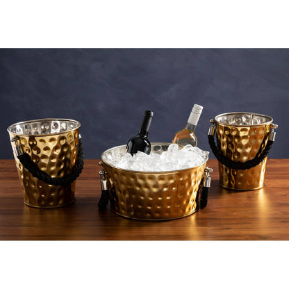 Miressa Small Gold Finish Party Bucket