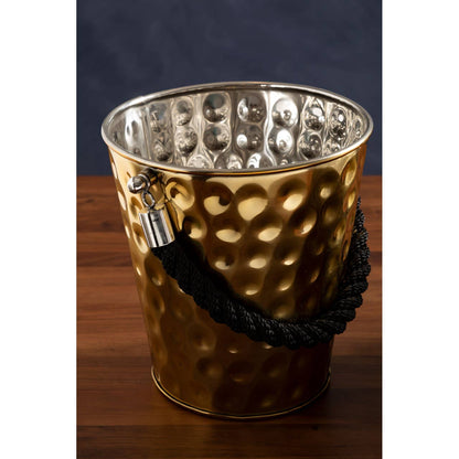 Miressa Medium Gold Finish Party Bucket