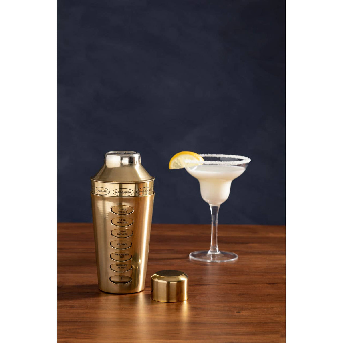 Recipe Brushed Brass Cocktail Shaker
