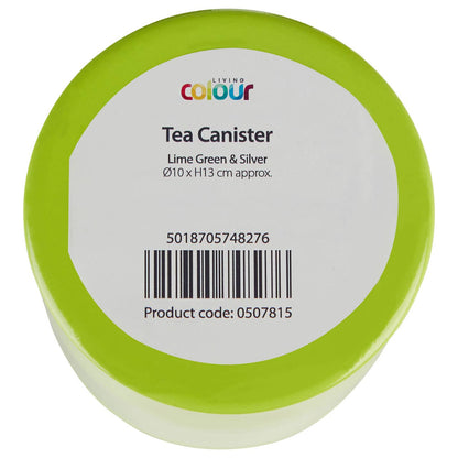 Liberty Lime Green Enamel Tea Canister