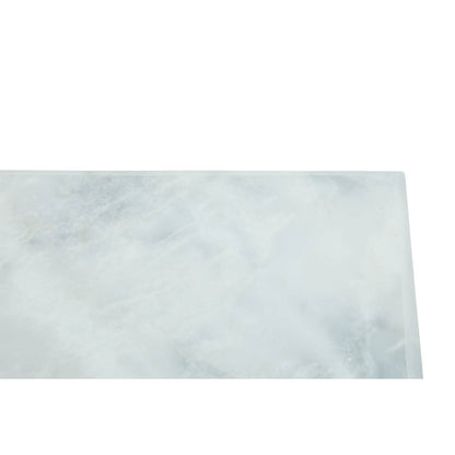 Salerno White Marble Rectangular Chopping and Serving Board
