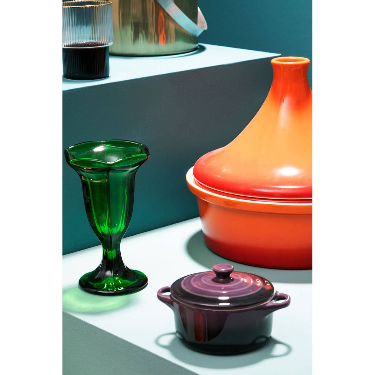Vidrio Green Coloured Glass Sundae Dish
