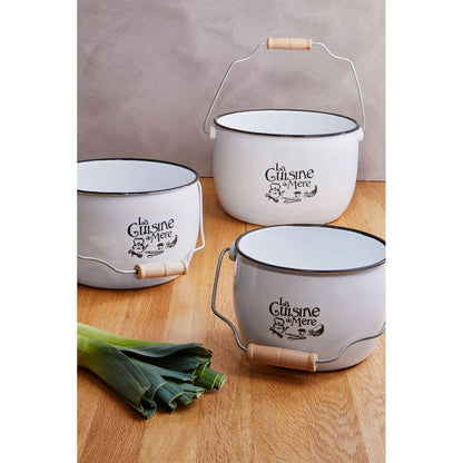 La Cuisine De Mere Set of 3 Storage Pots.