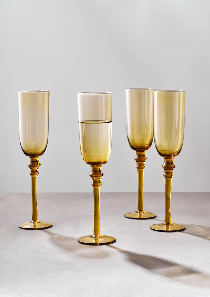 Tessa Set Of Four Champagne Glasses