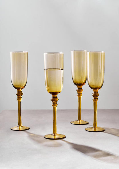 Tessa Set Of Four Champagne Glasses