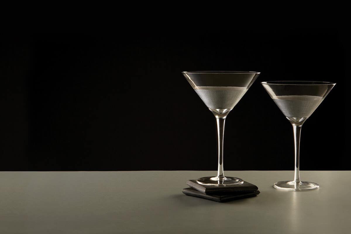 Set Of Two Apollo Cocktail Glasses