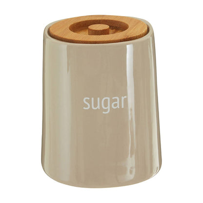 Fletcher Beige Ceramic Sugar Canister