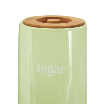 Fletcher Green Ceramic Sugar Canister