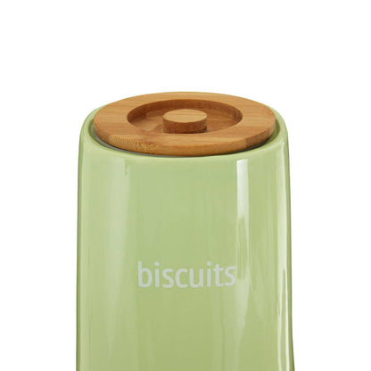 Fletcher Green Ceramic Biscuit Canister