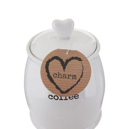 Charm White Dolomite Coffee Canister