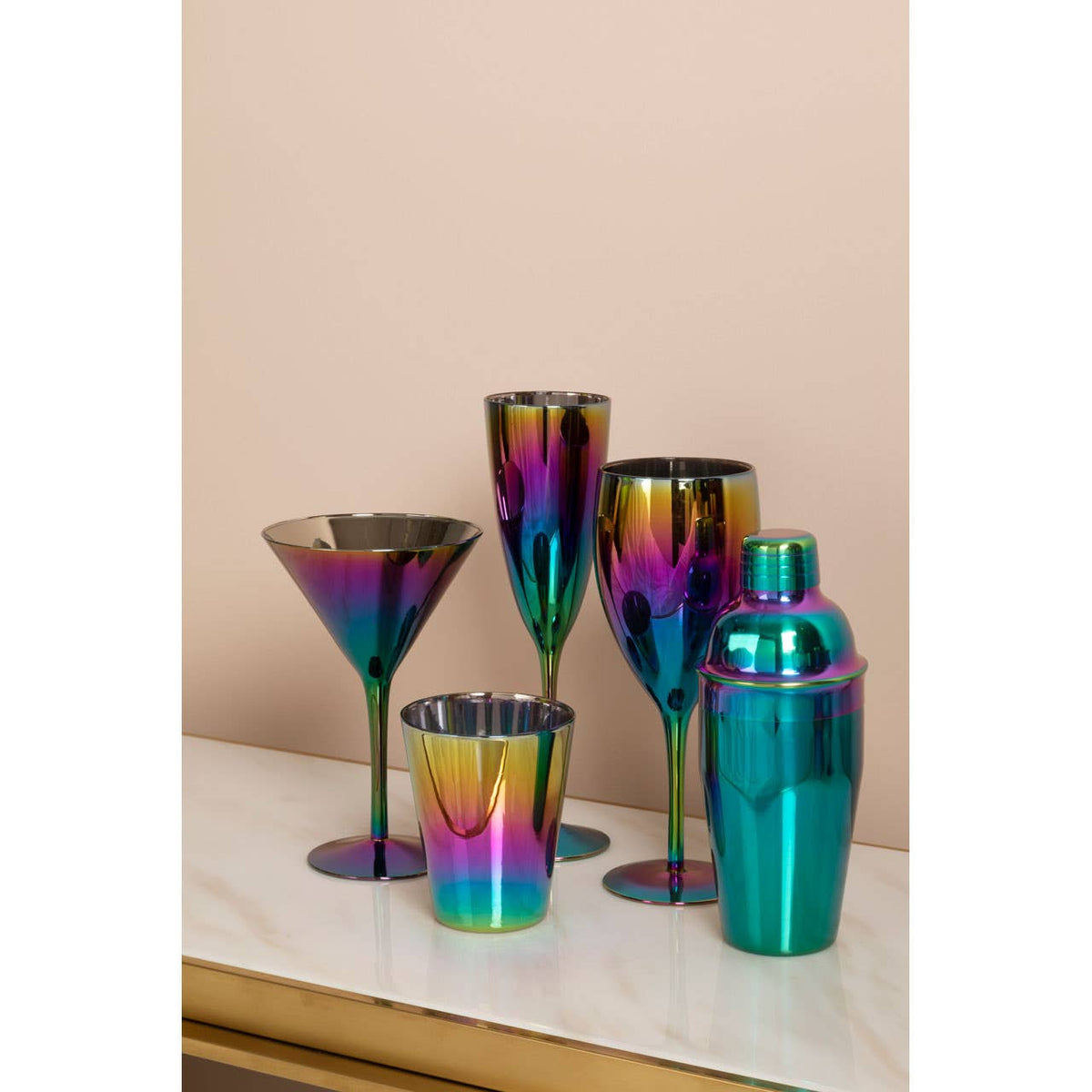Aurora Set of 4 Champagne Glasses