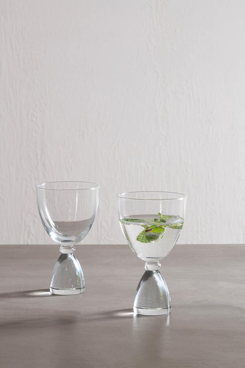 Mila Set Of 2 Clear Cocktail Glasses
