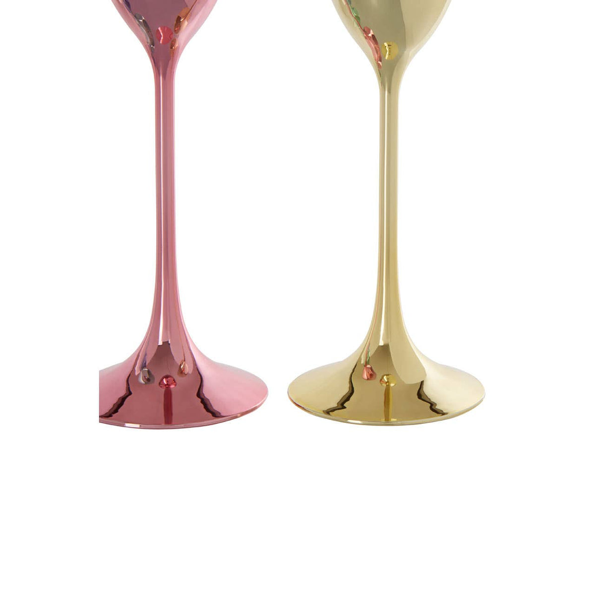 Mimo Set Of 4 Multicolour Champagne Glasses