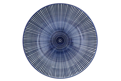 Maya 12 Piece Blue And White Dinner Set