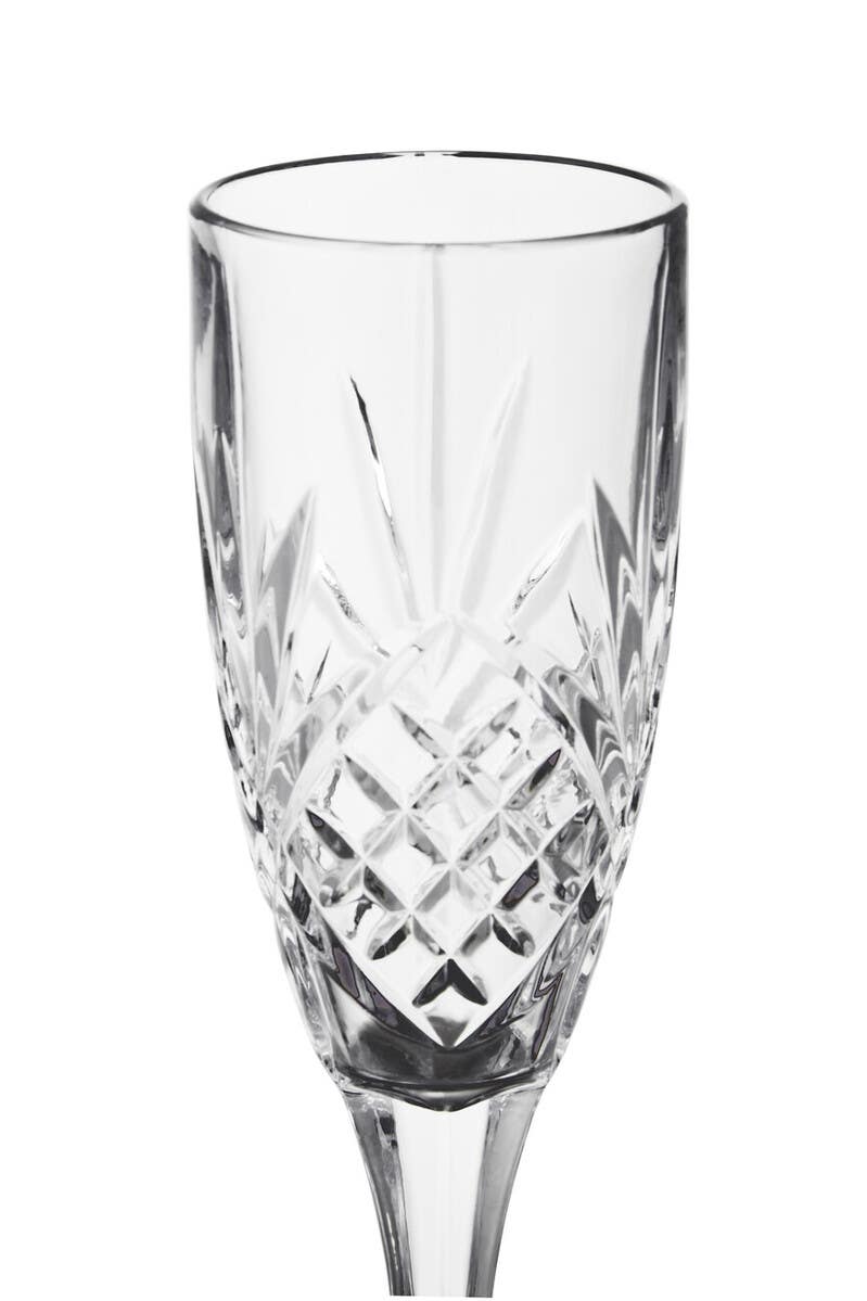 Beaufort Set of 4 Crystal  Champagne Glasses