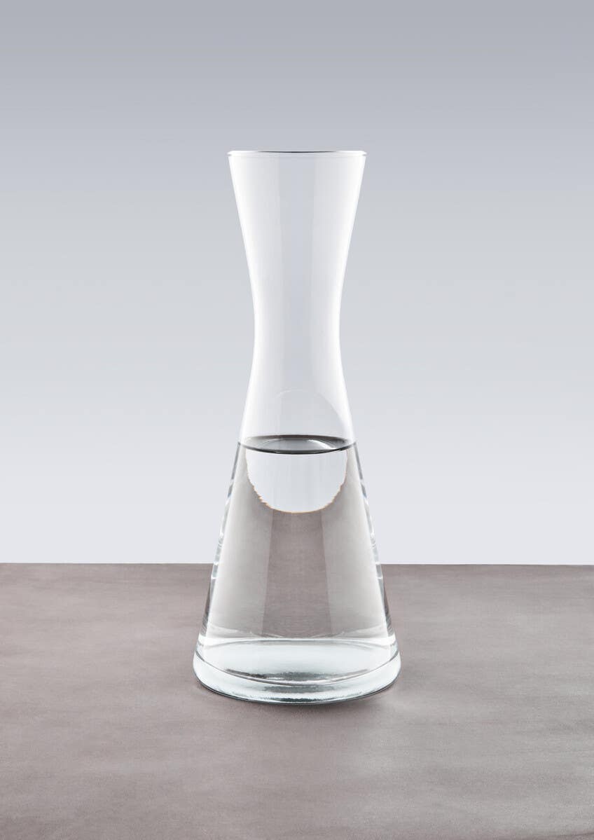 Ambra Clear Glass Carafe.