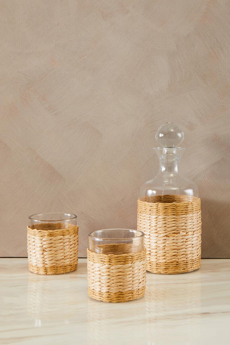 Juno Three Piece Glass And Decanter Set