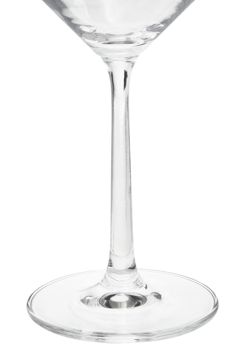 Ada Set Of 2 Crystal Burgundy Glasses