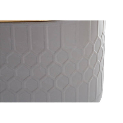 Geome Grey Bread Bin in Stoneware