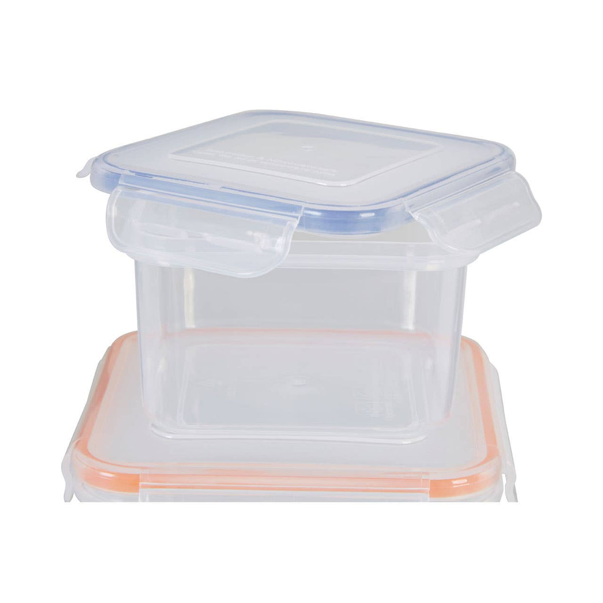 Herrela 5 Piece Square Food Containers with Airtight Lids