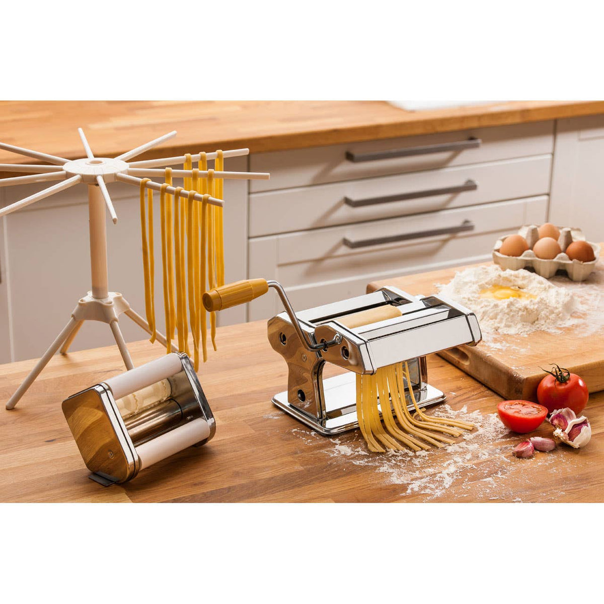 From Scratch  Chrome Multi Pasta Maker and Dryer Set