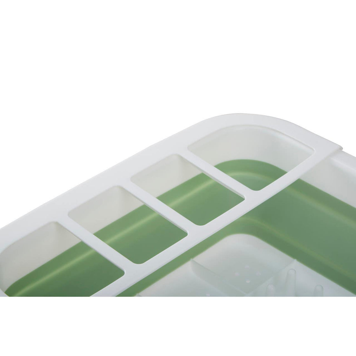 Umbria Collapsible Dish Rack - Green White