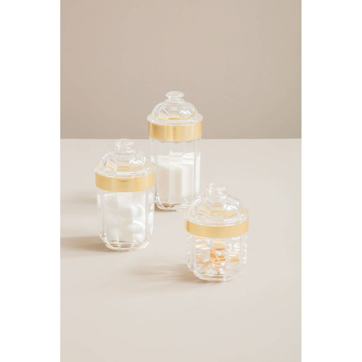Guan Small Gold Acrylic Storage Jar