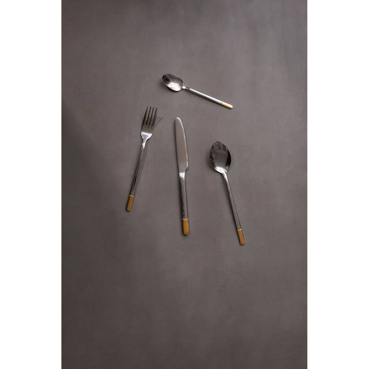Avie 16 Piece Gold And Silver Finish Cutlery Set
