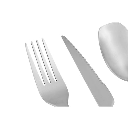 Avie 16 Piece Silver Matte Finish Cutlery Set