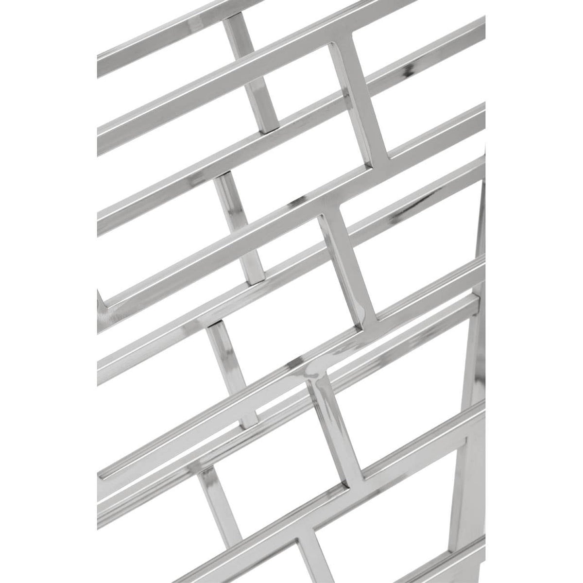 Barolo Silver Floorstanding 24 Bottle Wine Rack