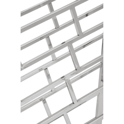Barolo Silver Floorstanding 24 Bottle Wine Rack