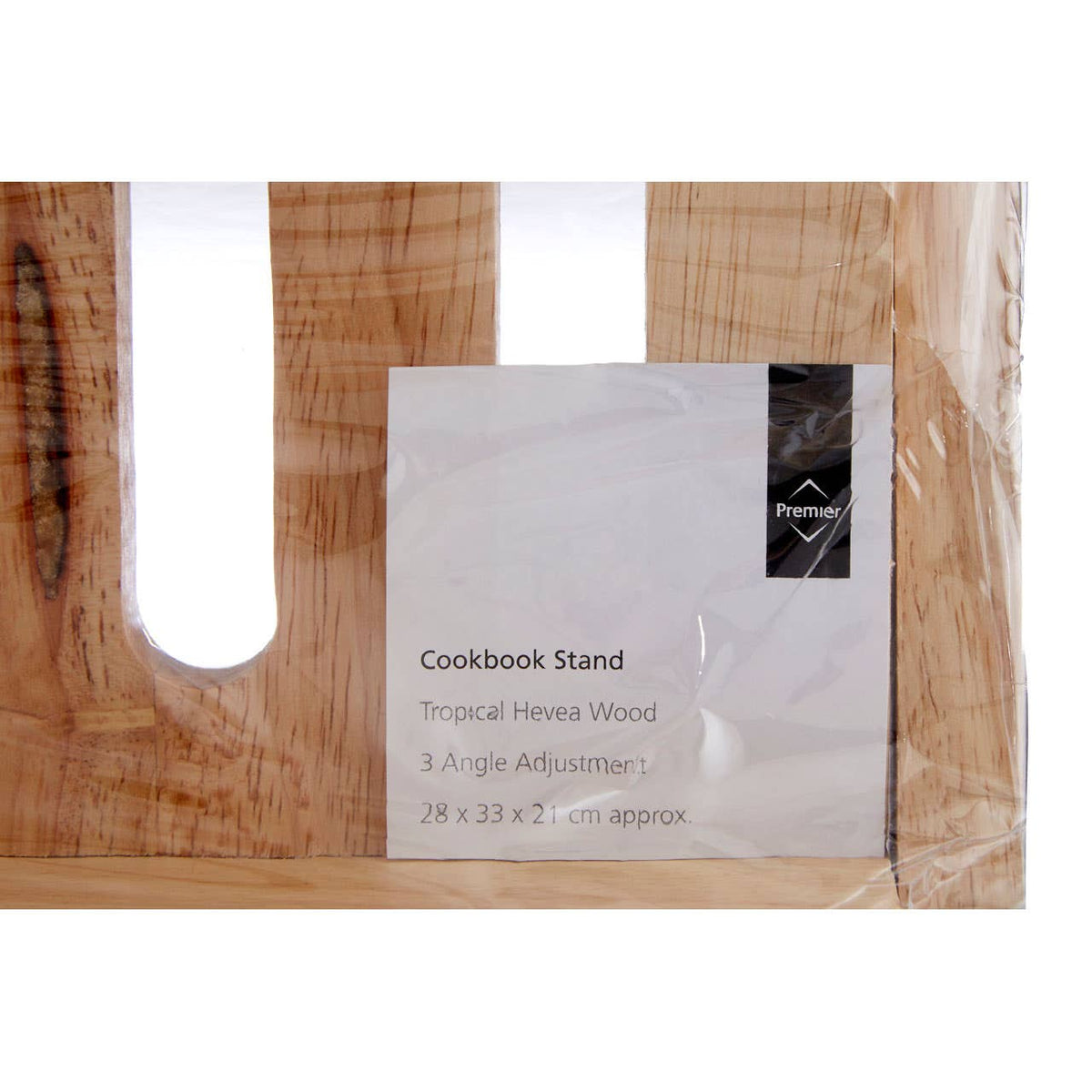 Soka Tropical Hevea Wood Cookbook Stand