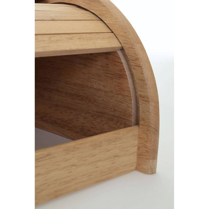 Soka Rubberwood Bread Bin with White Base