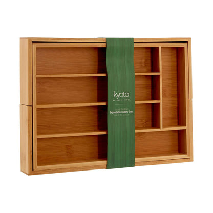 Aleki Bamboo Expandable Small Cutlery Tray