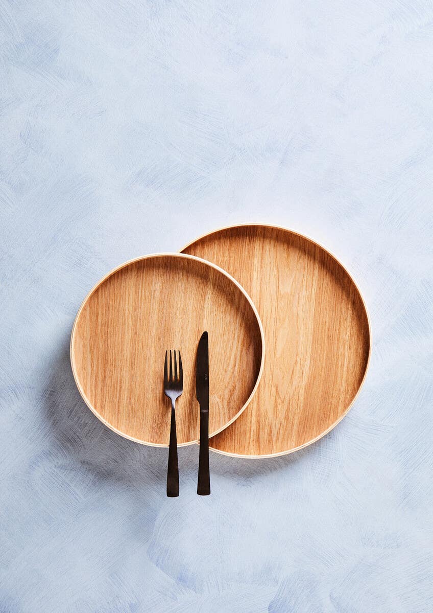 Bessan Large Natural Fir Wood Tray