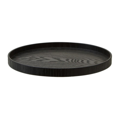 Bessan Medium Black Fir Wood Tray