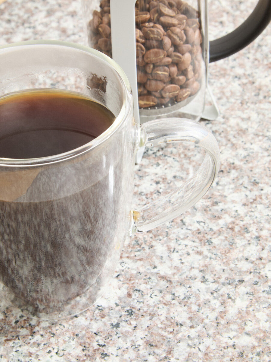 Akeala Matte White Cafetiere 350ml