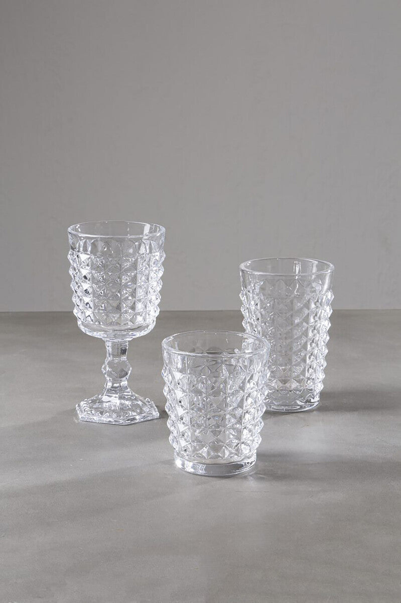 Set Of Four Pyramid Hi Ball Glasses