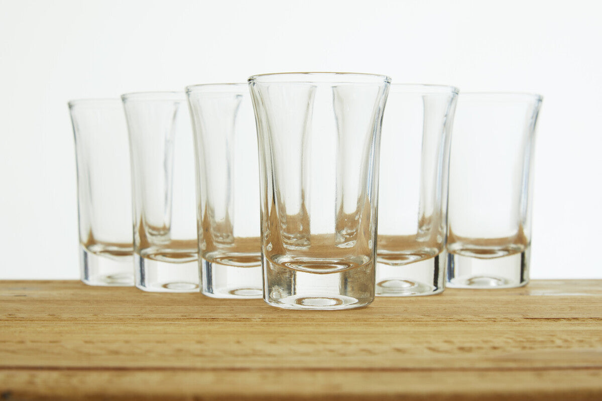 Euri Set Of 6 Clear Shot Glasses 35ml