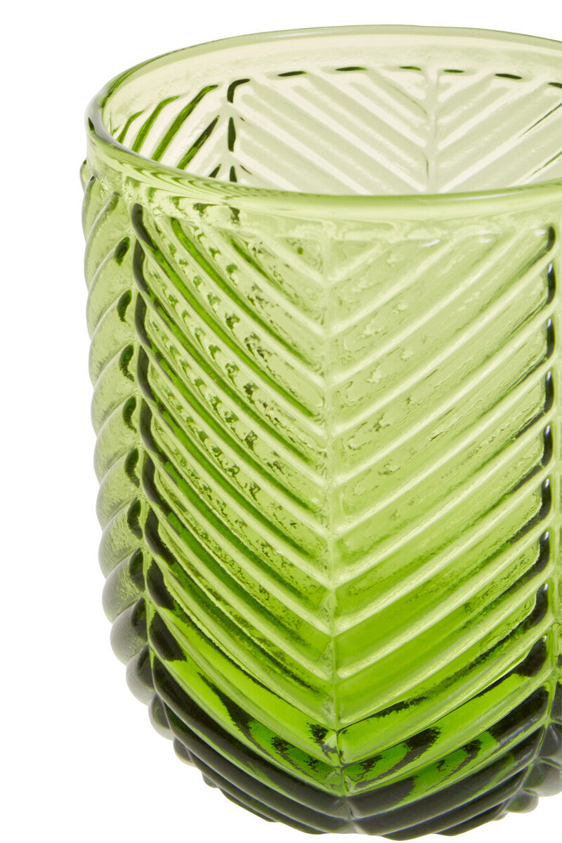 Fleur Set Of Four Green Tumblers