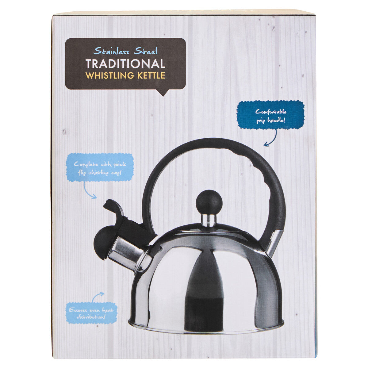 Zion Stainless Steel 1 Litre Whistling Kettle