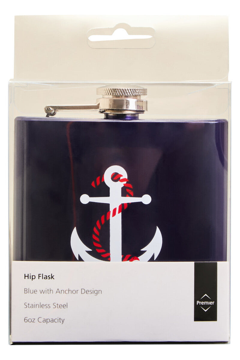 Auden Hip Flask with Anchor Design