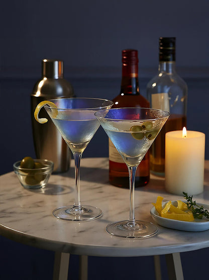 Aurora Set of 2 Lustre Cocktail Glasses