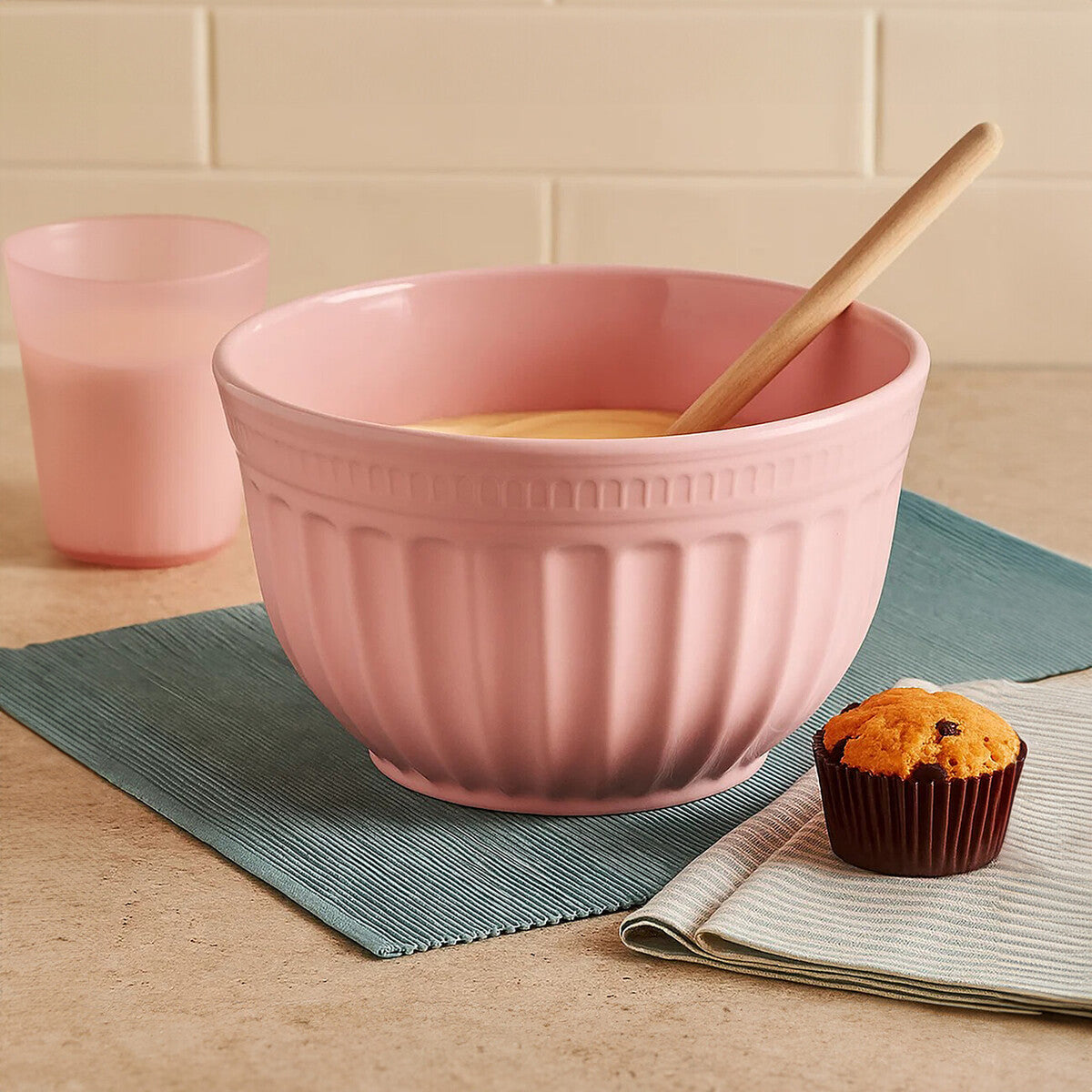 Alden Melamine Extra Large Mixing Bowl - Pink