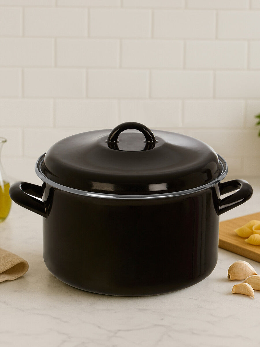 Porter Large Black Casserole Dish