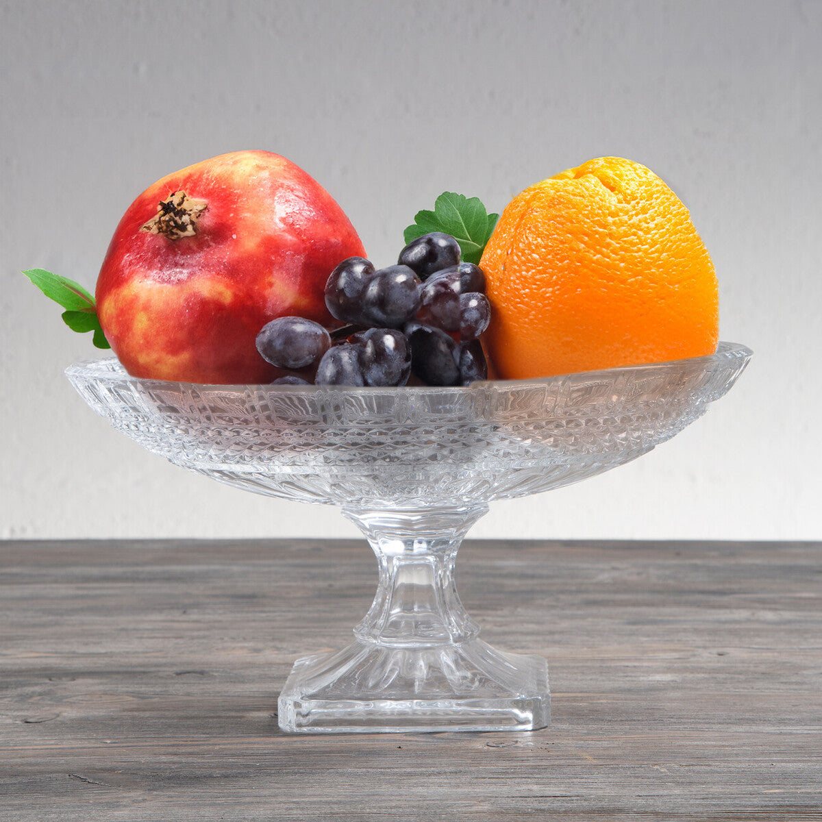 Savita Pedestal Glass Fruit Bowl