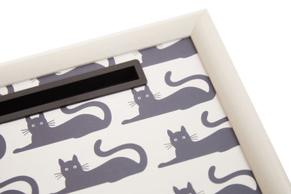 Portada Black Cat Lap Tray with Ipad Holder