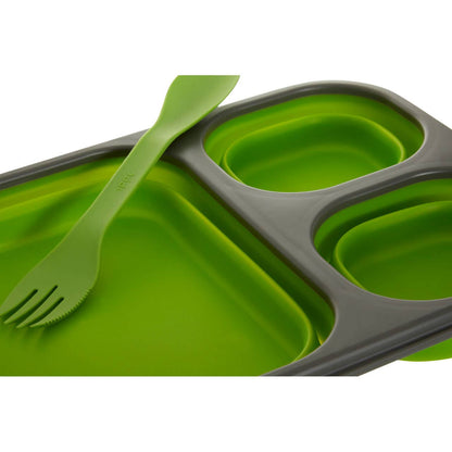 Grub Tub Green Collapsible Lunch Box With Spork