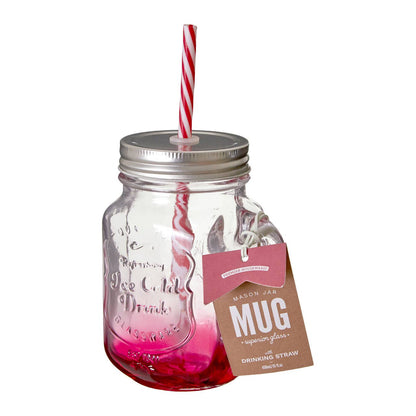 Bocal Assorted Coloured Mason Square Jar Mug